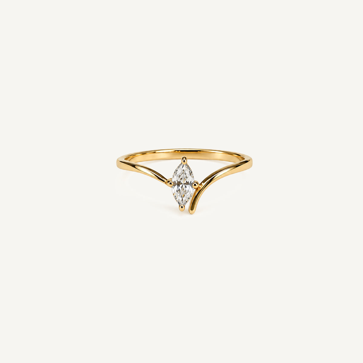 The Mini Marquise Radiant Hugging Ring