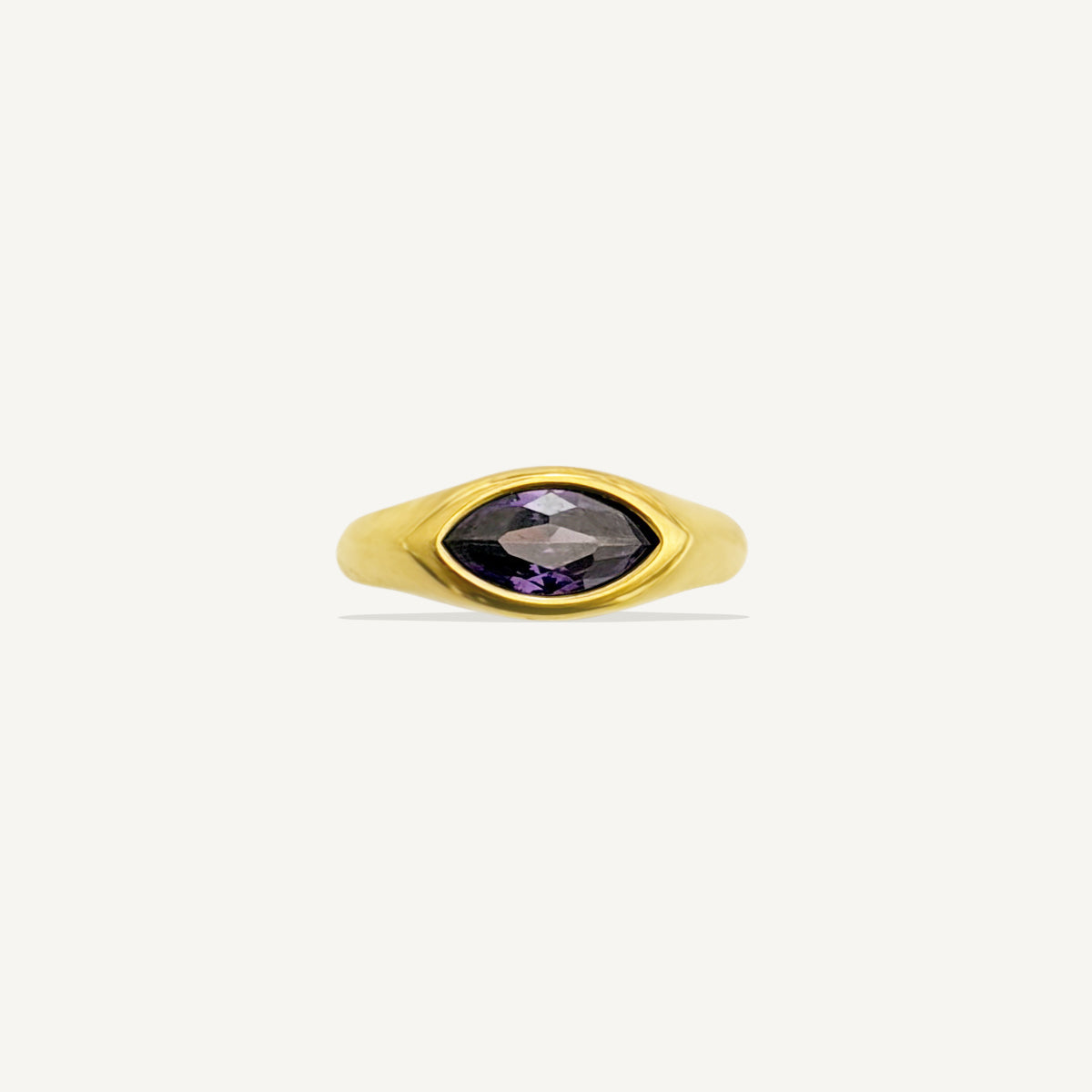Marquise Modern Signet Ring
