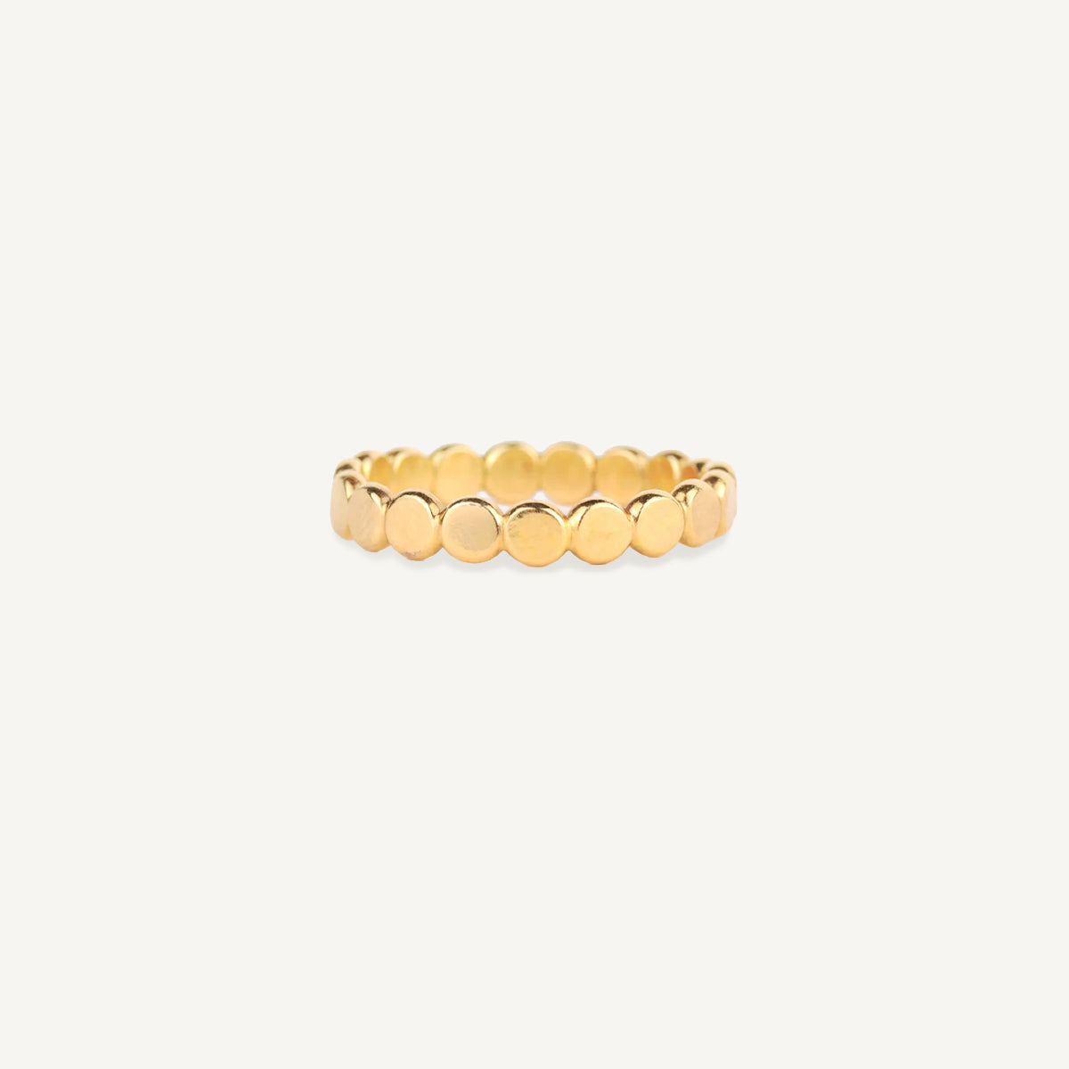 The Disc Station Ring in Solid Gold