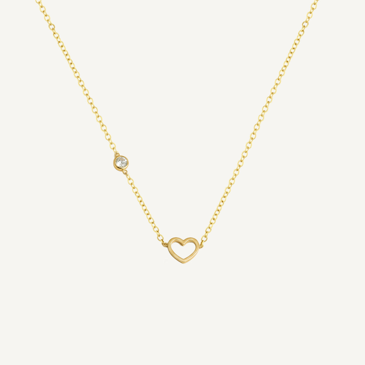 The Heart Solitaire Necklace