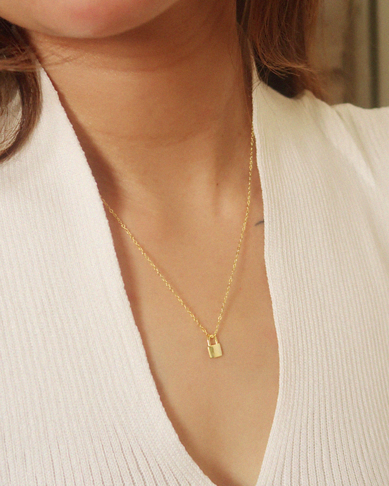 The Tiny Padlock Promise Necklace