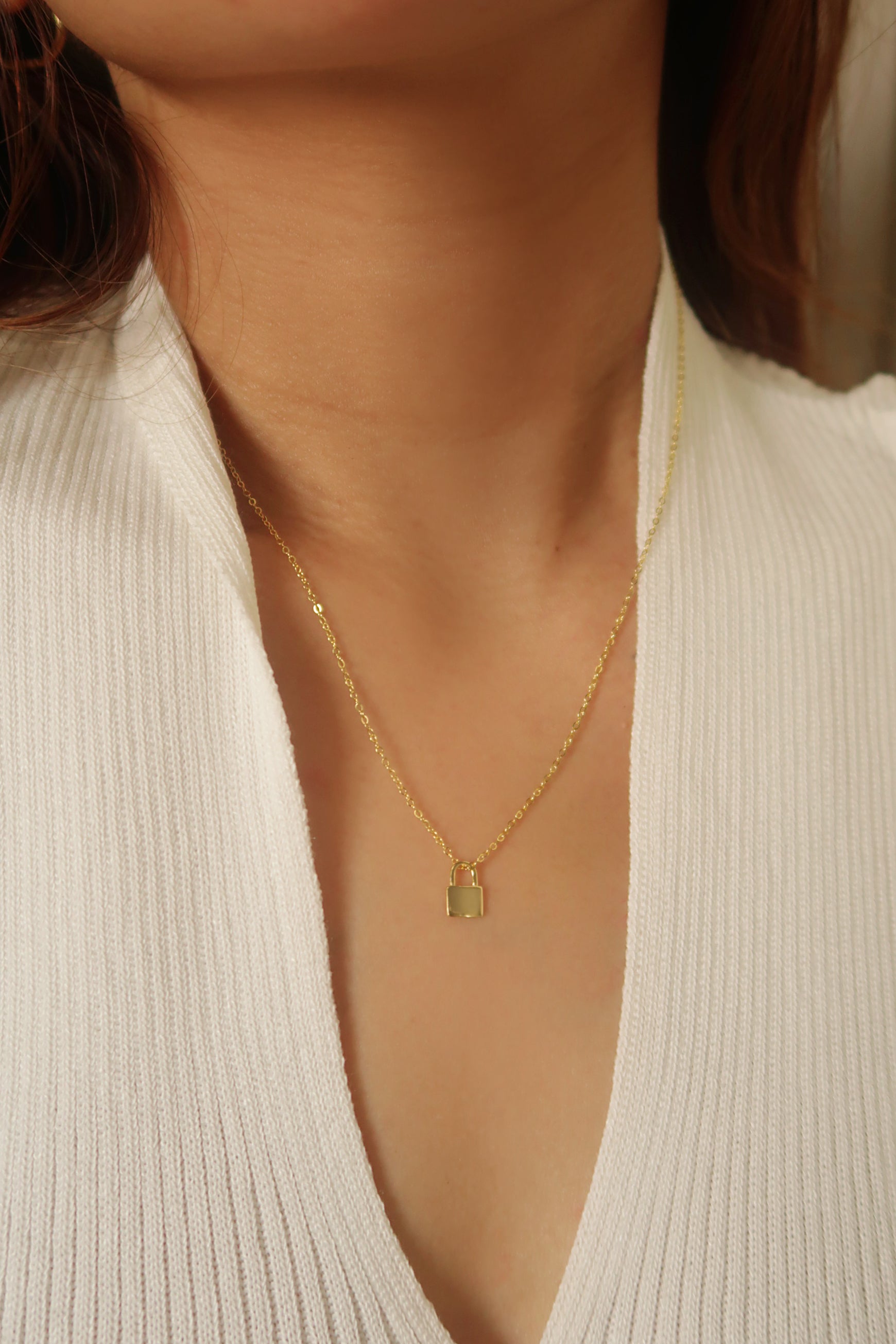 The Tiny Padlock Promise Necklace