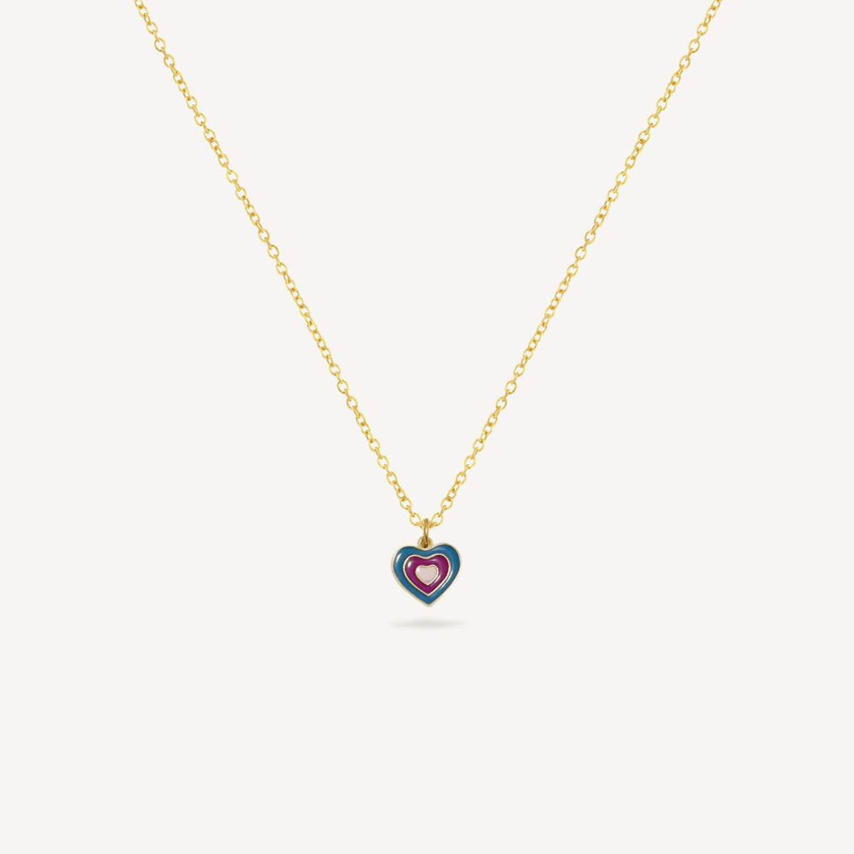 The Mini Purple Heart Aura Necklace