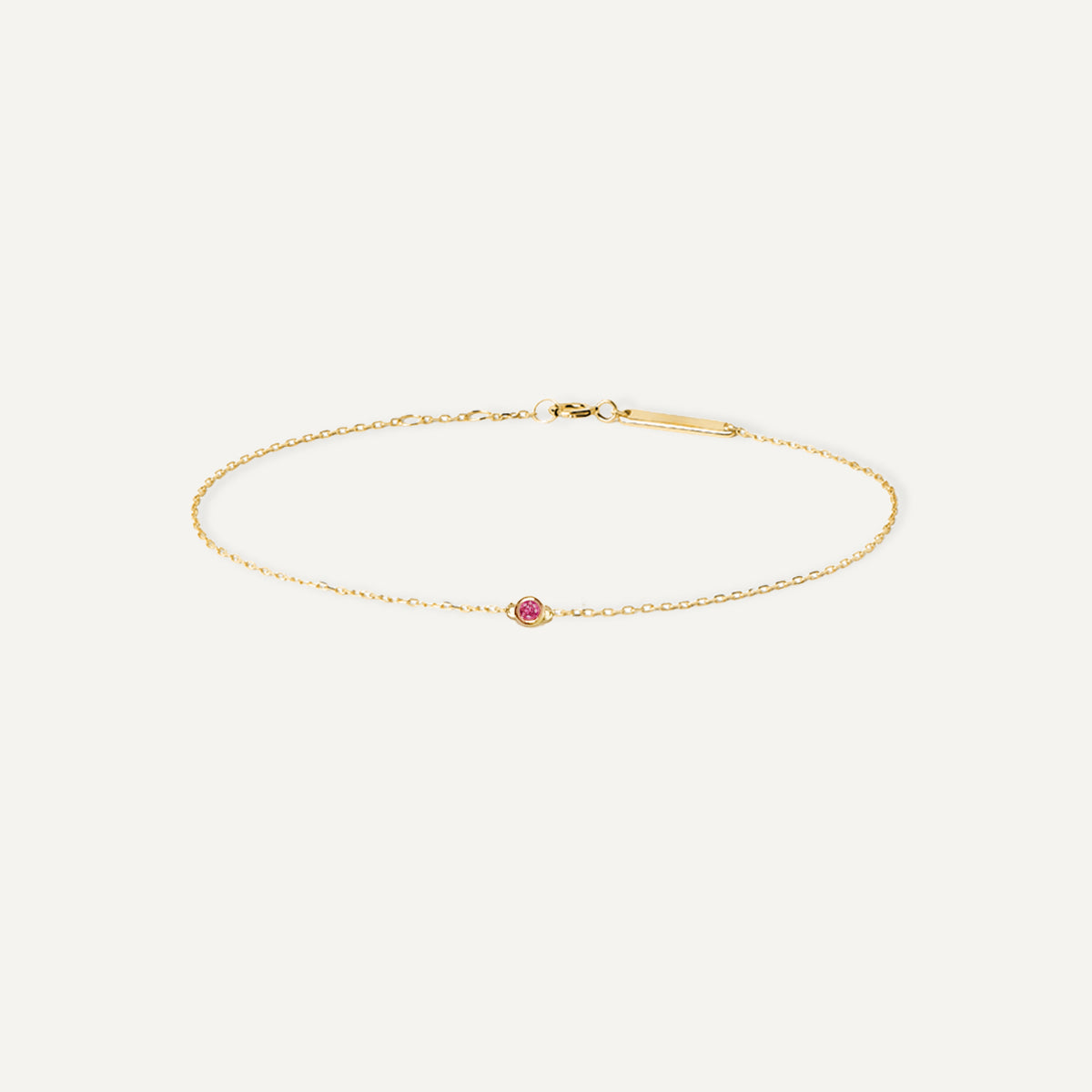 The Mini Ruby Solitaire Bracelet