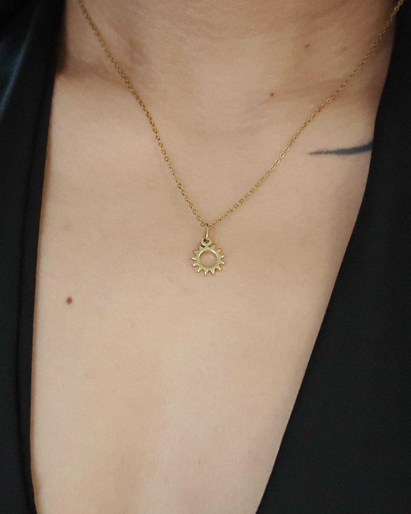 The Mini Sun Charm Necklace