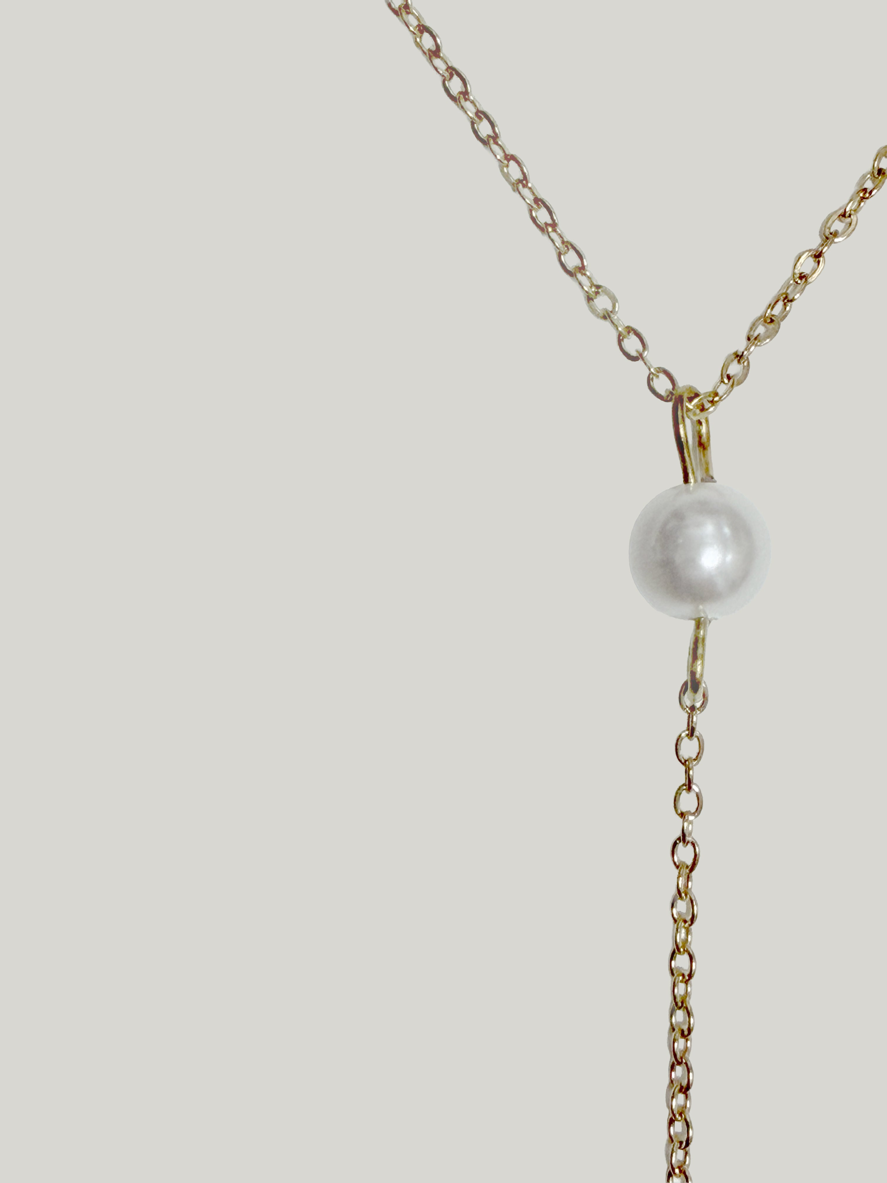 The Classic Long Drop Mini Pearl Necklace