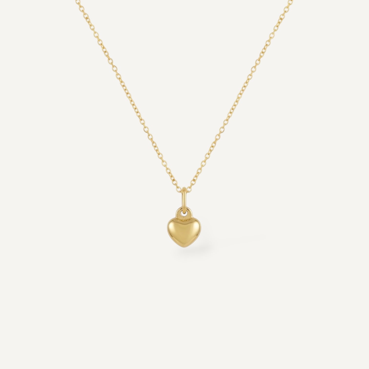 The Mini Puff Heart Charm Necklace