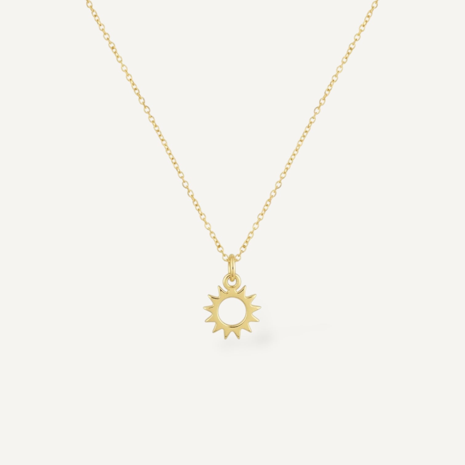 The Mini Sun Charm Necklace