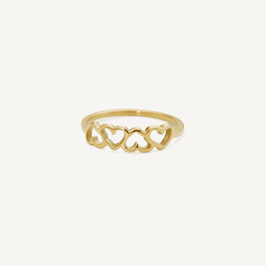 The Mini Tat Heart Ring