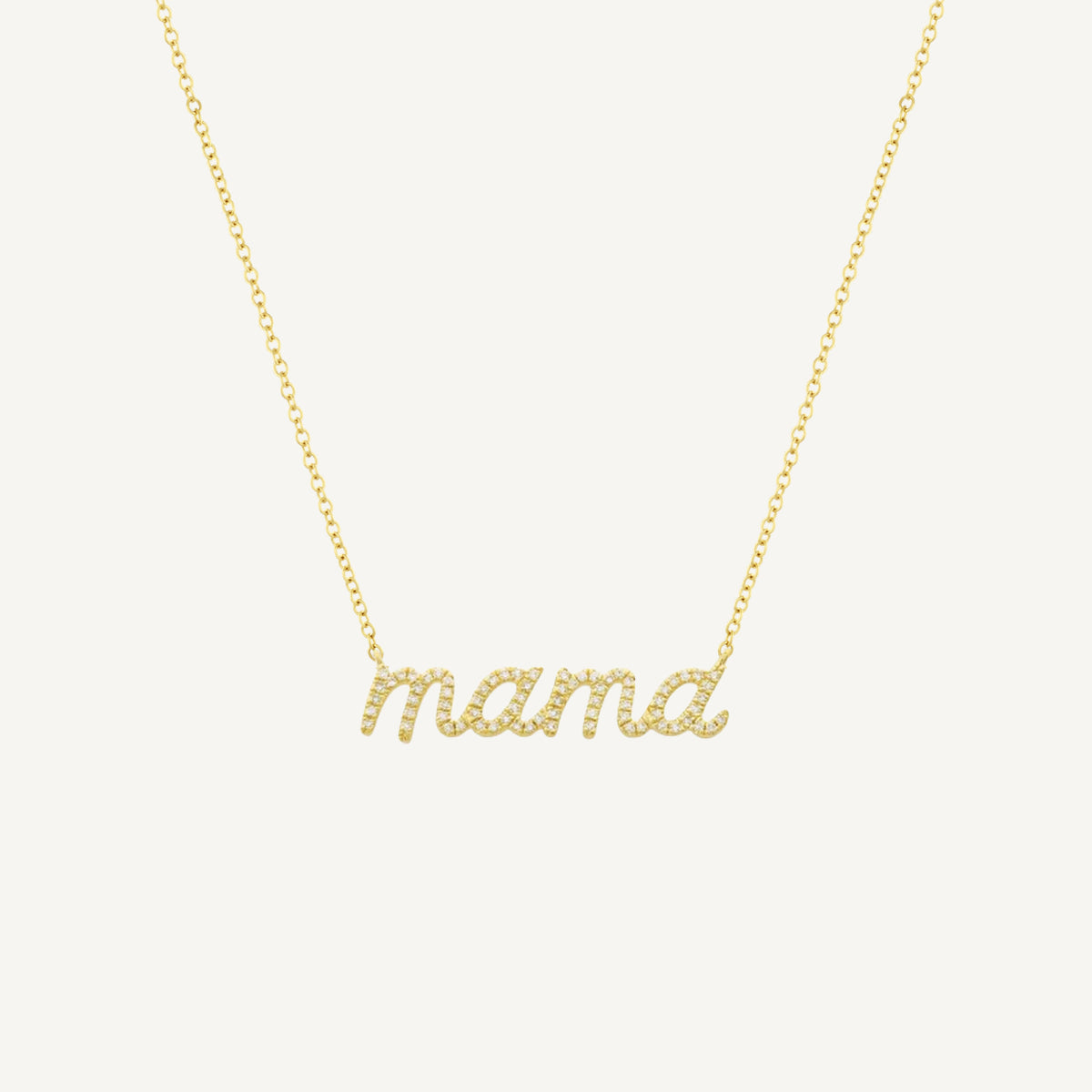 The Moissanite Full Pave Nameplate Necklace