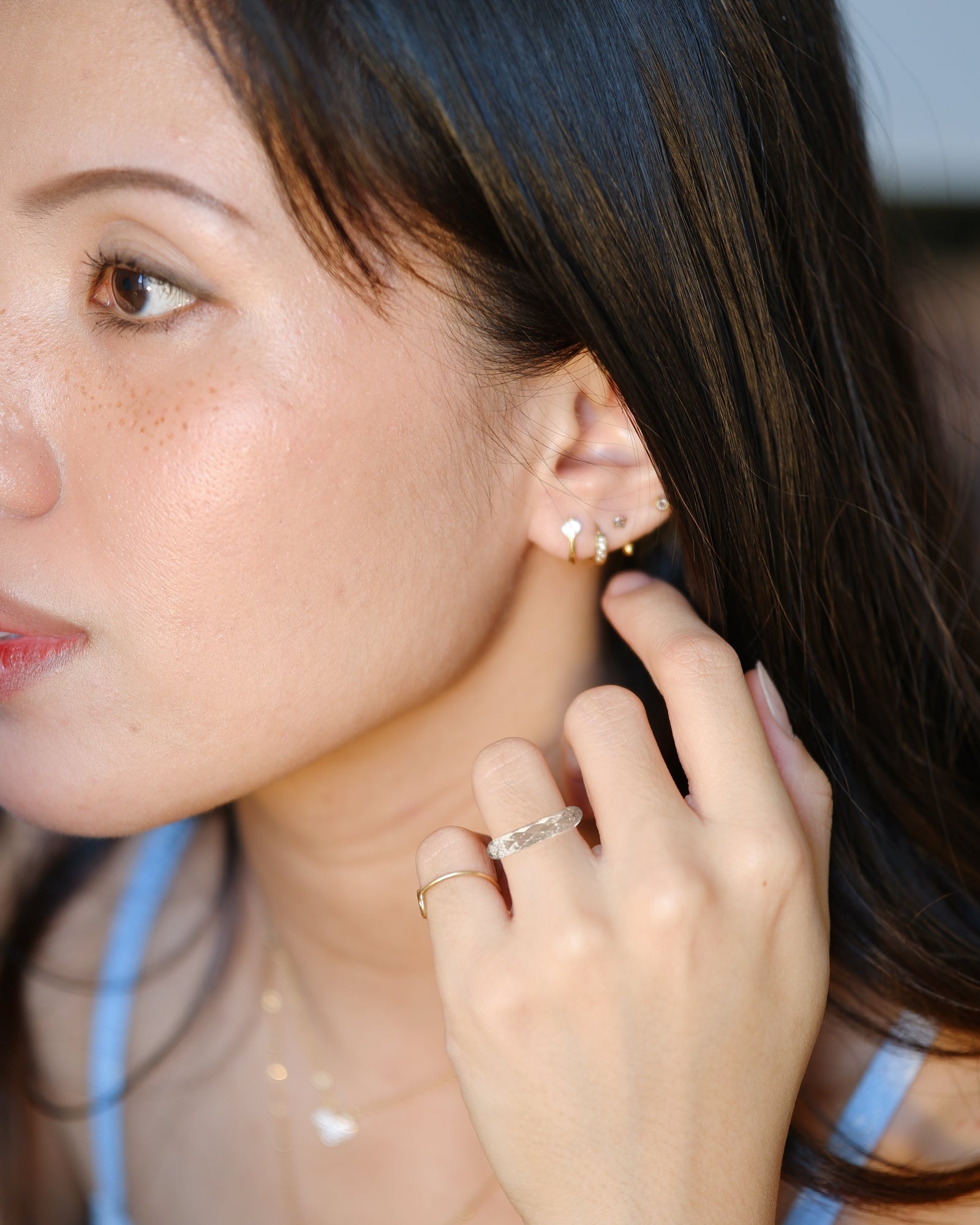 The Full Moissanite Bare Ring (No Metal)