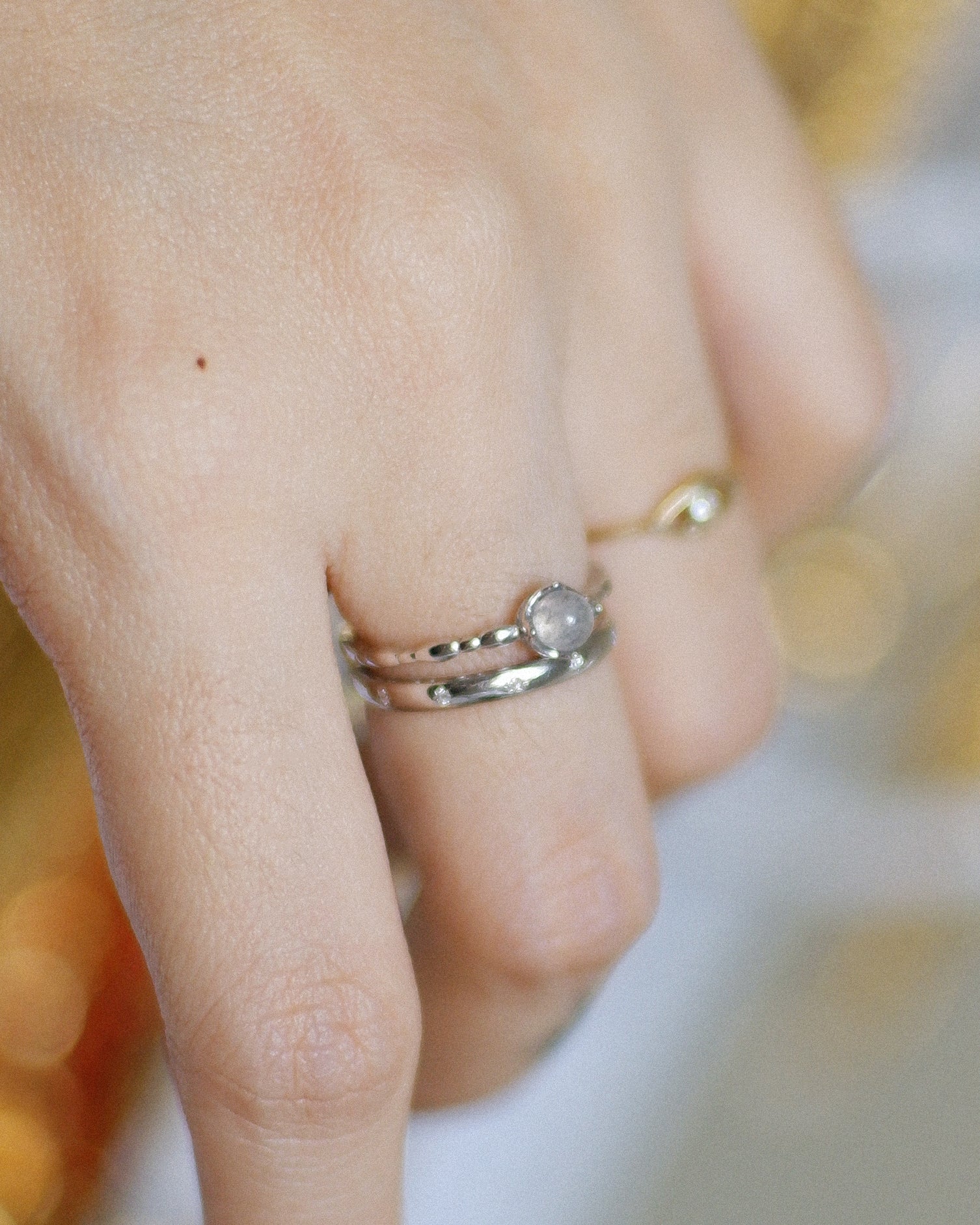 The Calming Moonstone Ring
