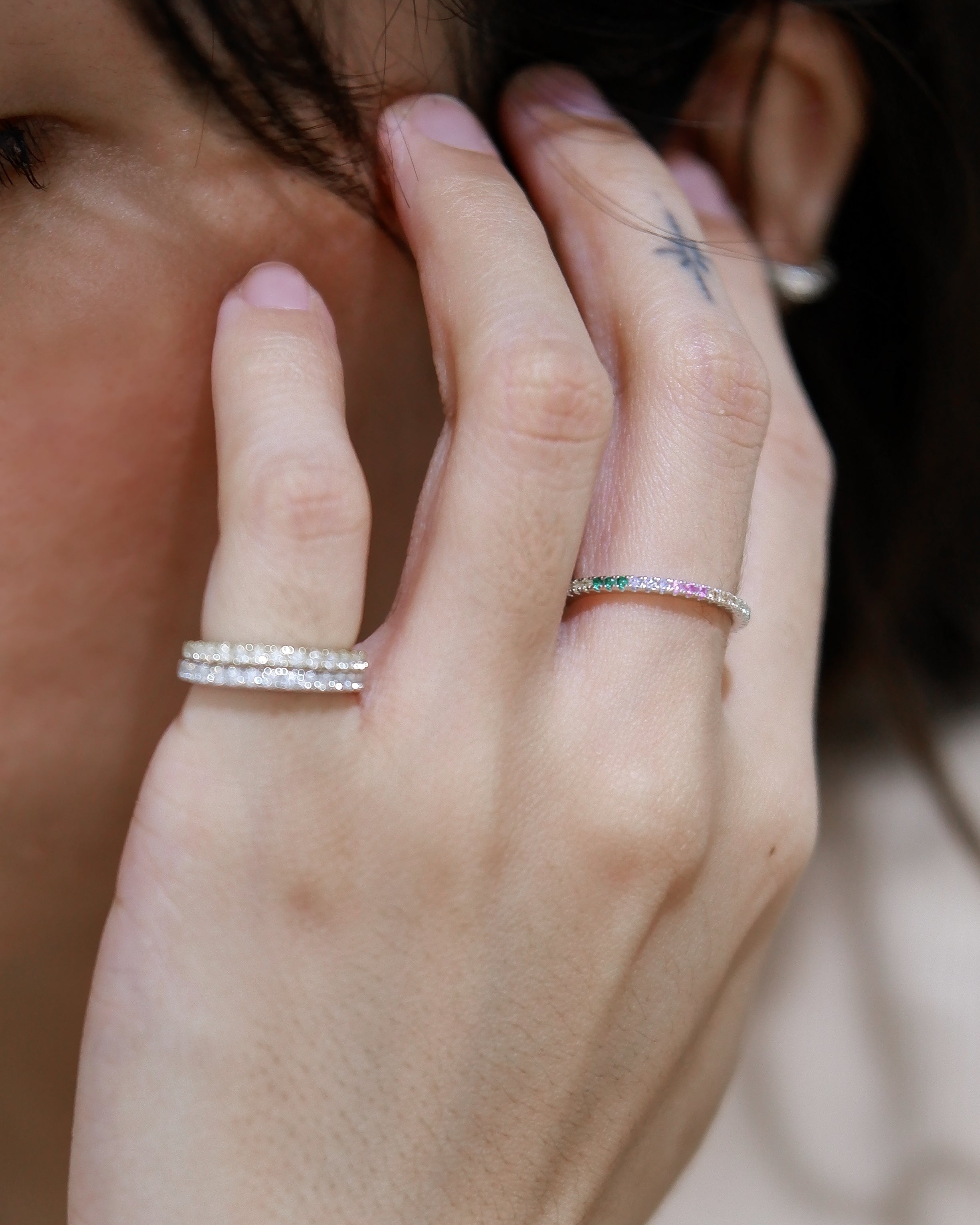 The Multi Birthstone Full Eternity Ring