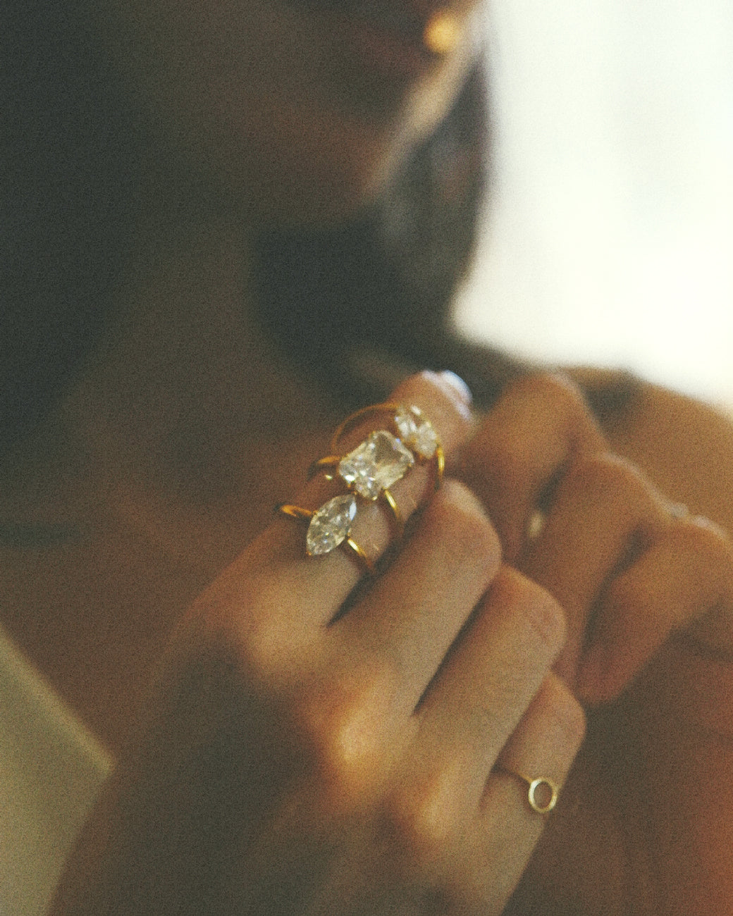 The Bold Sideways Marquise Cut Ring