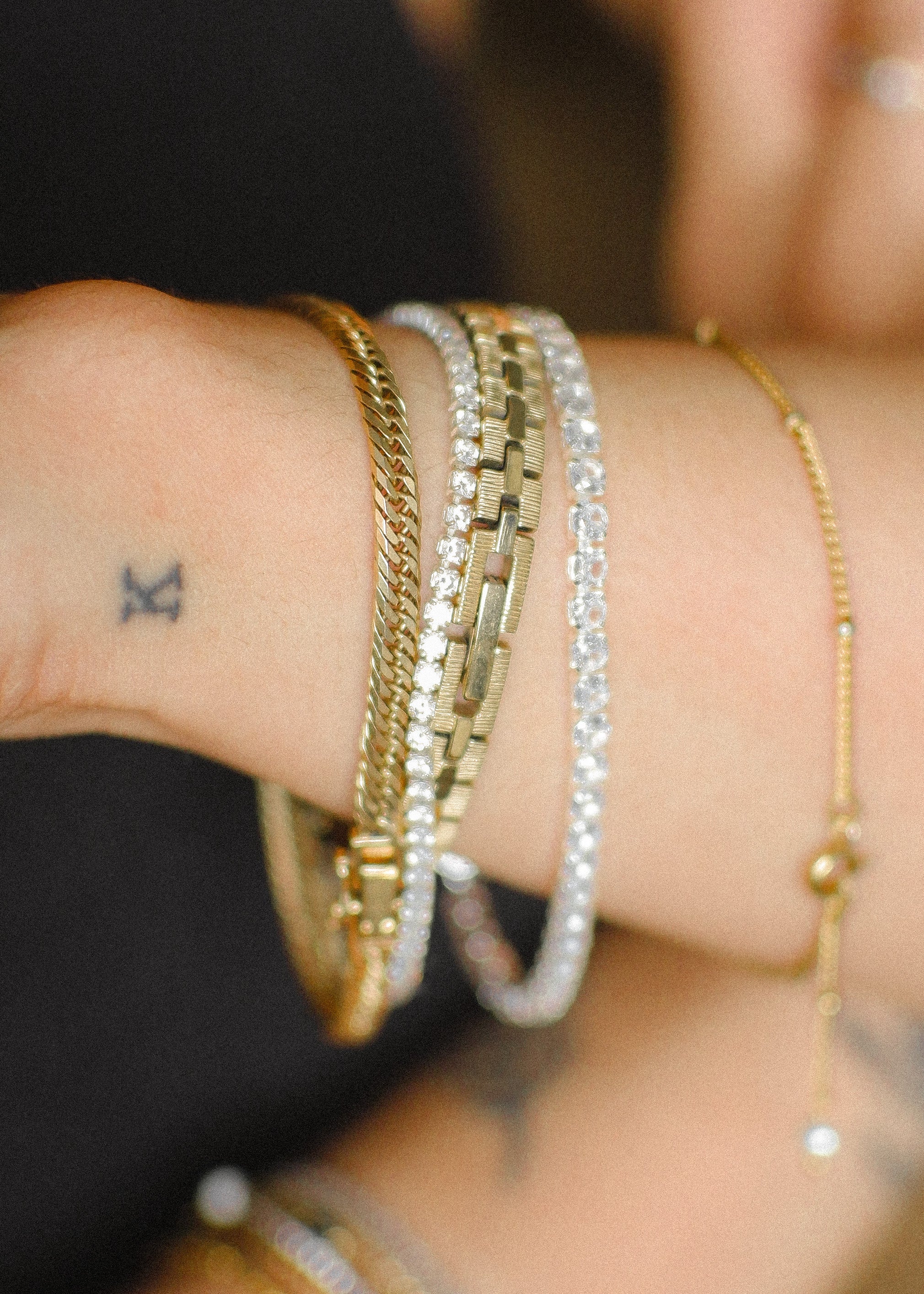 The Mini Tennis Bracelet in Silver