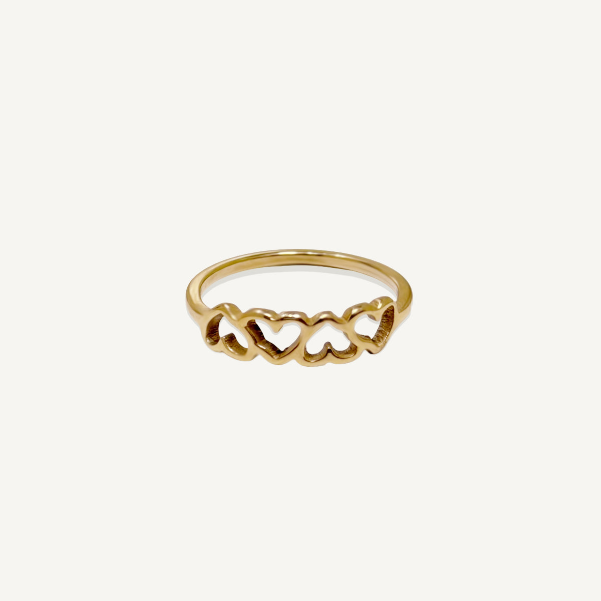 The Outline Heart Pattern Ring