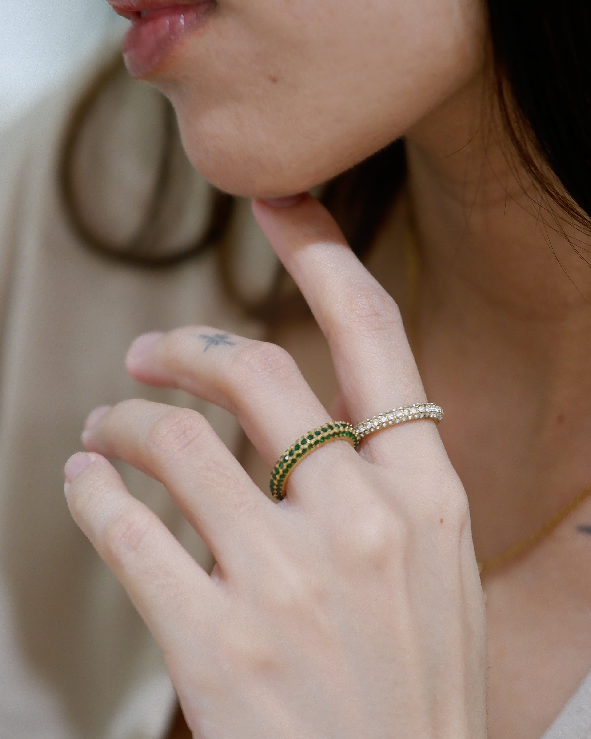 The Full Pave Chunky Dome Ring