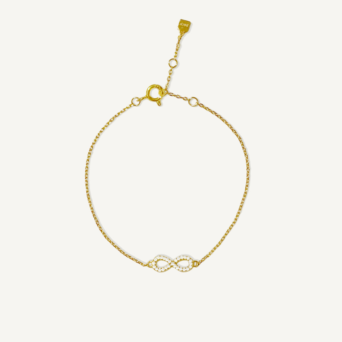 The Full Pave Mini Infinity Bracelet