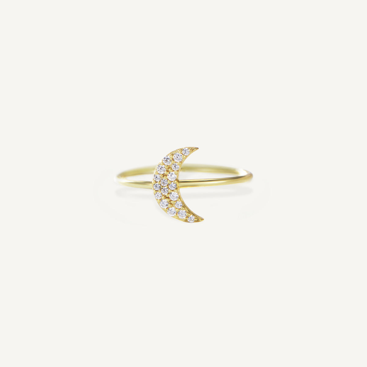The Pave Luna Ring