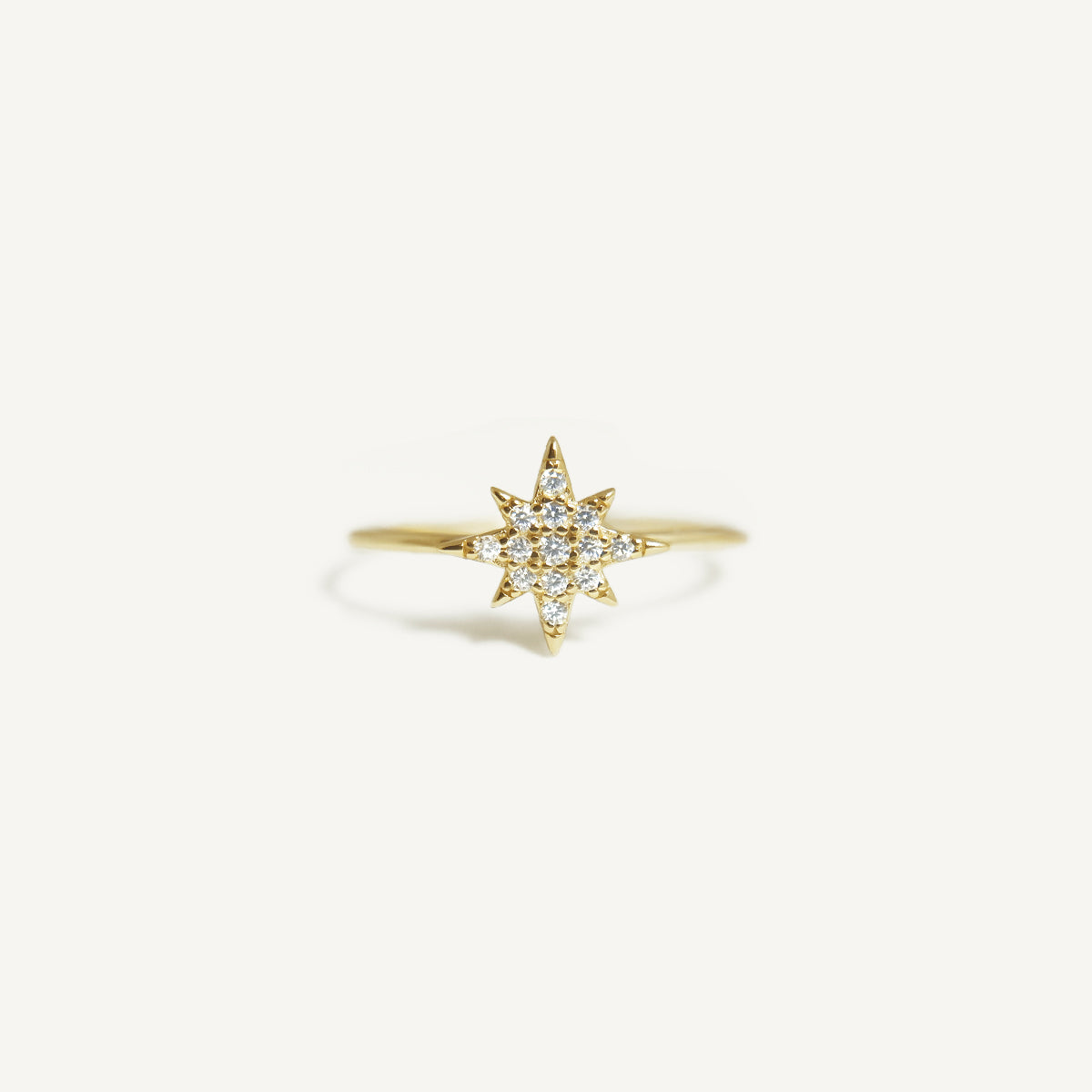 The Pave 8 Star Ring