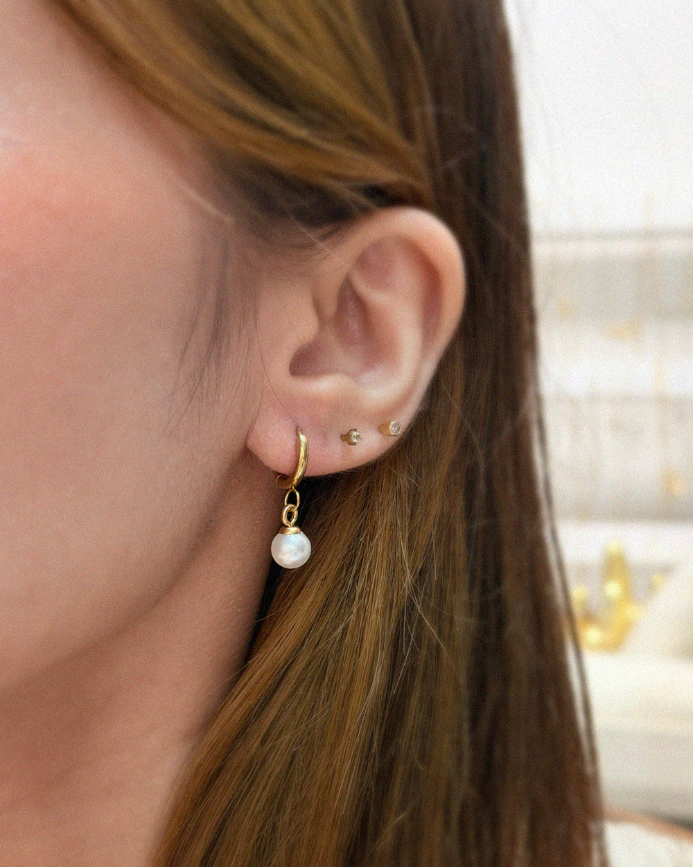 The Everyday Pearl Hoops