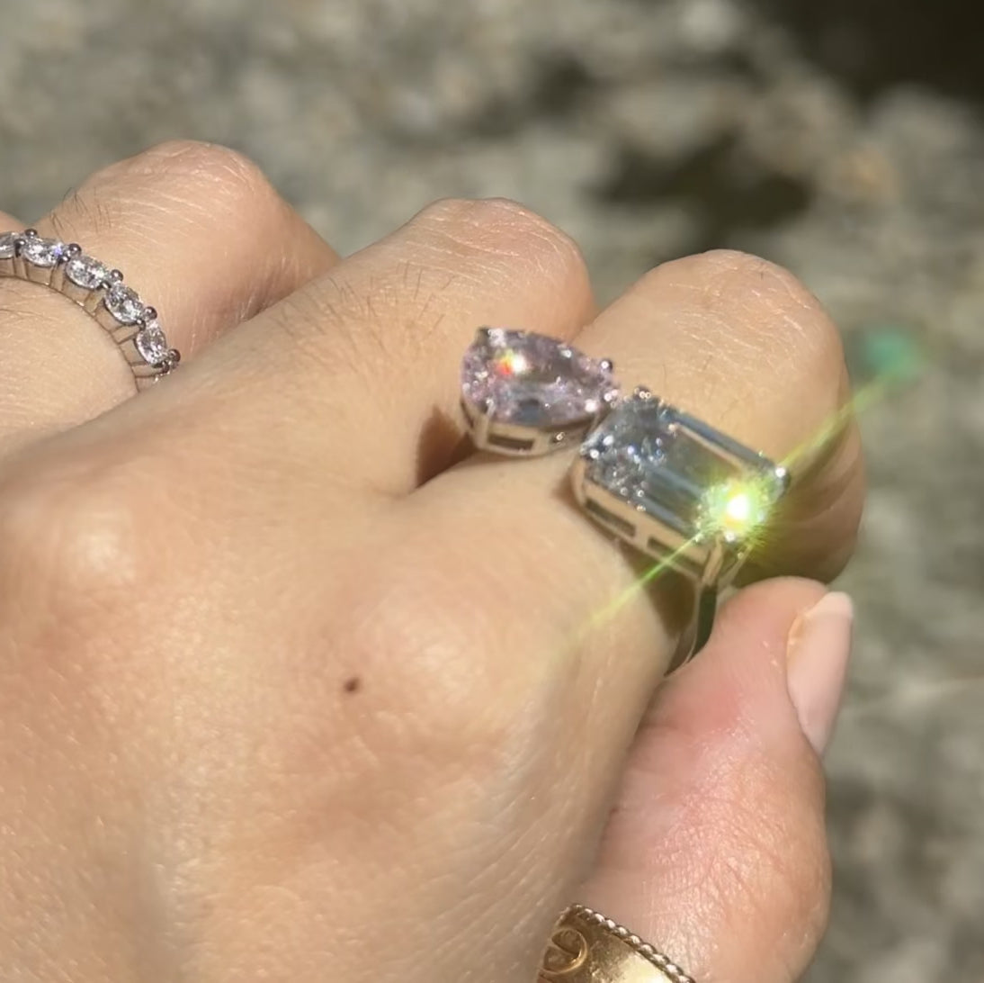 The Any-Size Kylie Pink Ice Floating Ring