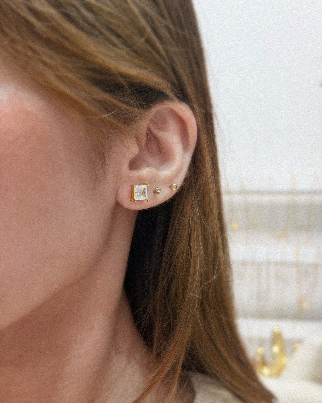 The Bold Princess Cut Earrings