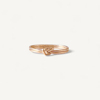 The Double Knot Ring in Solid Gold