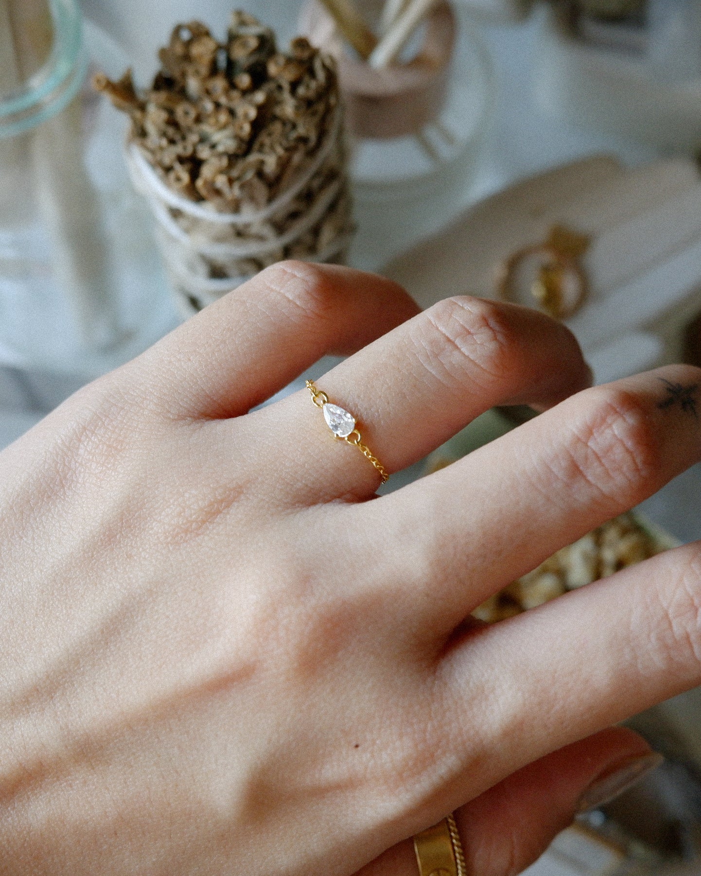 The Sideways Pear Chain Ring