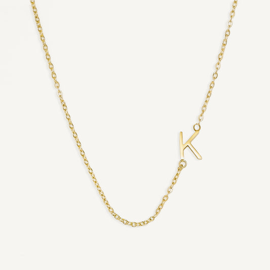 The Sideways Initial Necklace