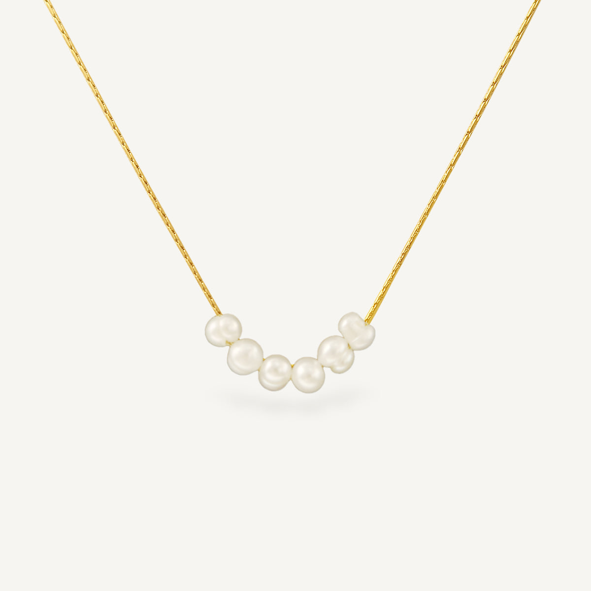 The Sienna Mini Rice Pearls Necklace