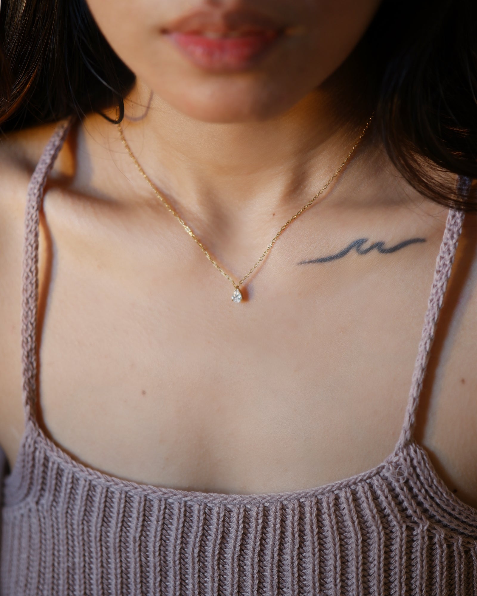 The Signature Mini Filly Duo Pear Necklace