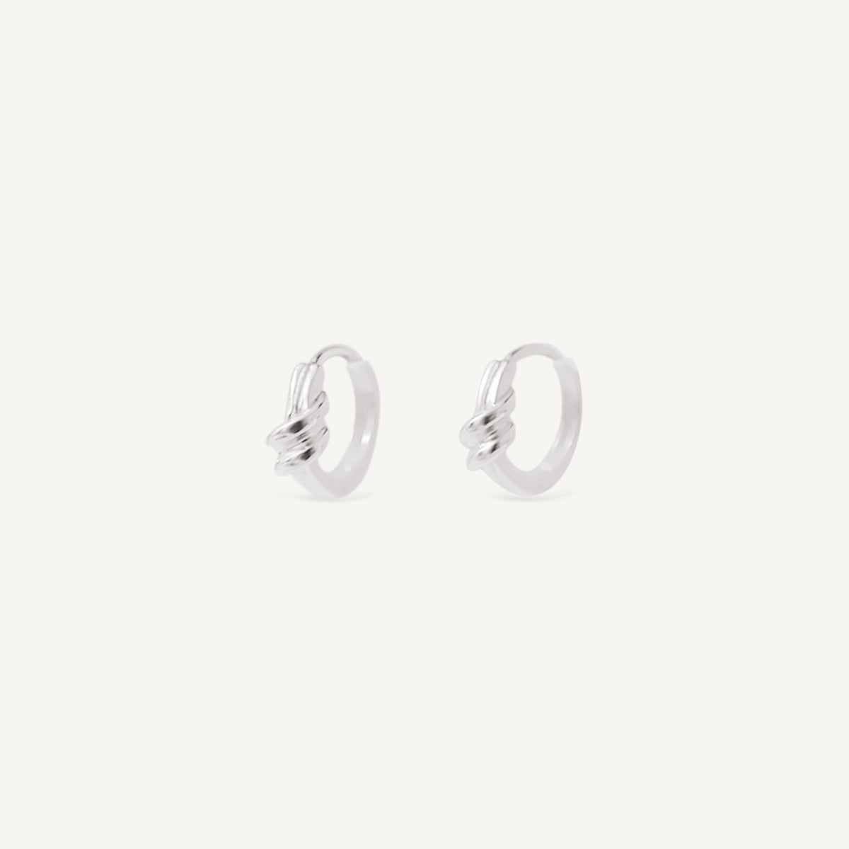 The Knot Ear Huggies in Silver