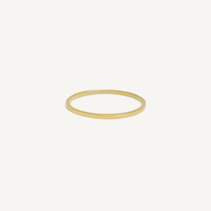 The Modern Stack - Skinny 1mm Band in Solid Gold