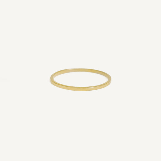 The Modern Stack - Skinny 1mm Band in Solid Gold