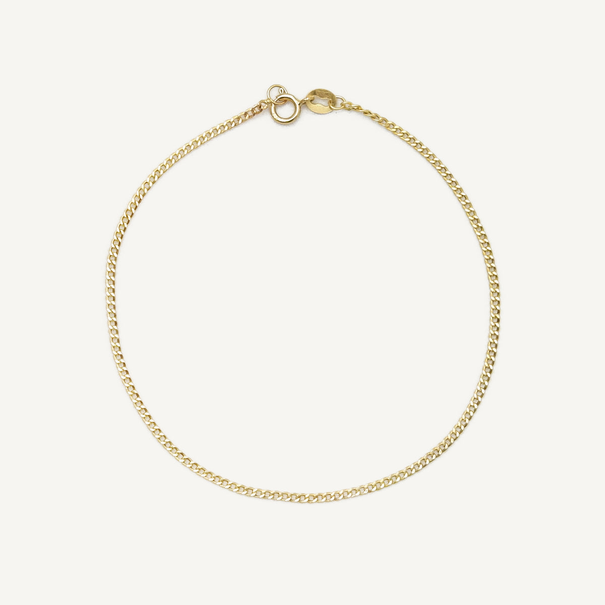 The Skinny Cuban Bracelet in Solid Gold