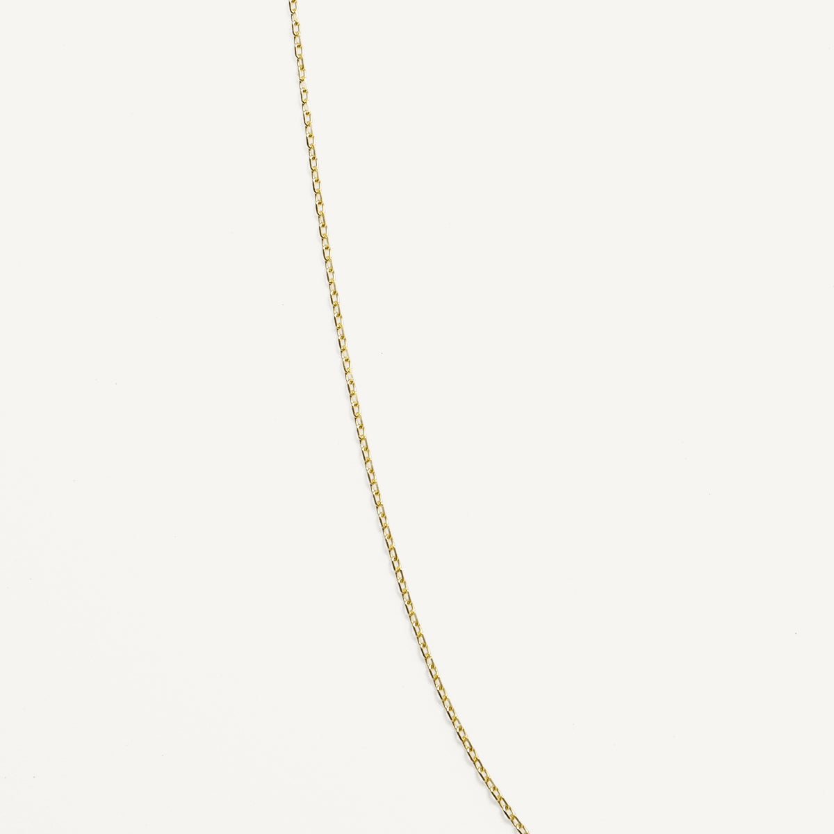 The Skinny Cable Necklace in Solid Gold