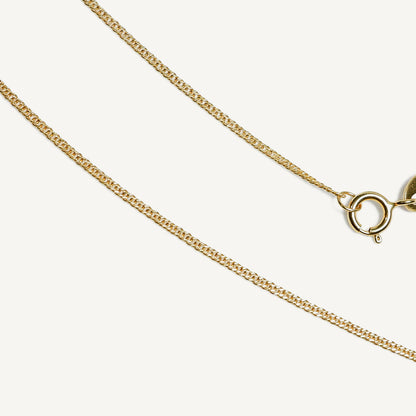 The Skinny Cuban Necklace in Solid Gold