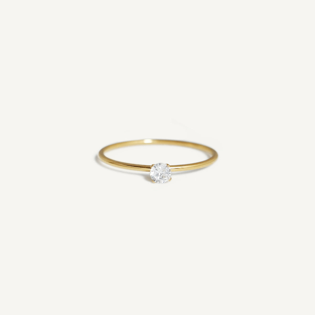 The Skinny Solitaire Ring