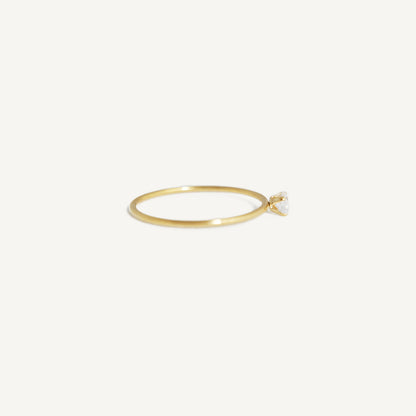 The Skinny Solitaire Ring