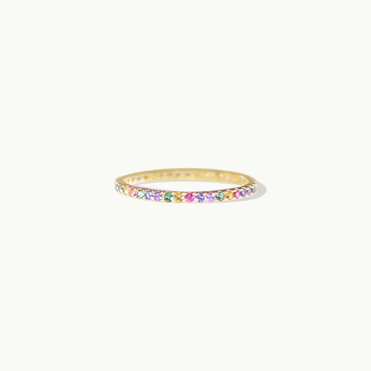 The Color Play Slim Eternity Band in Solid Gold (Limited)