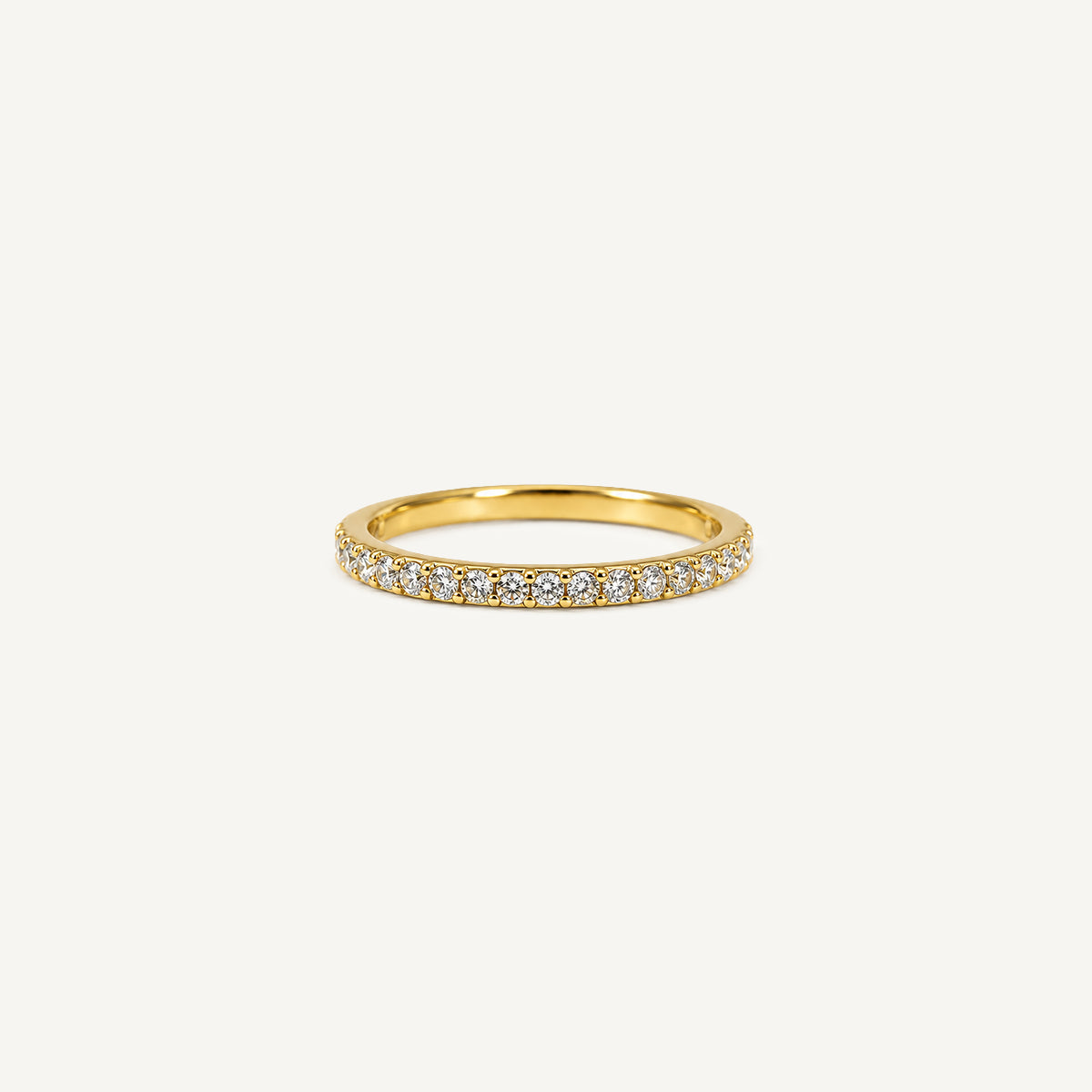 The Slim Half Eternity Birthstone Ring