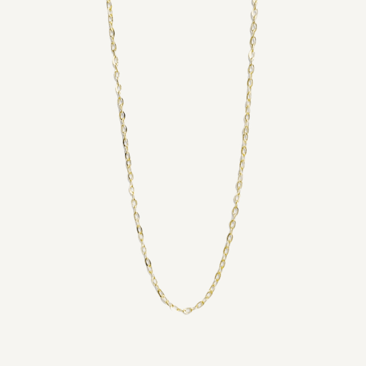 The Barely There Ultra Thin Necklace in Solid Gold