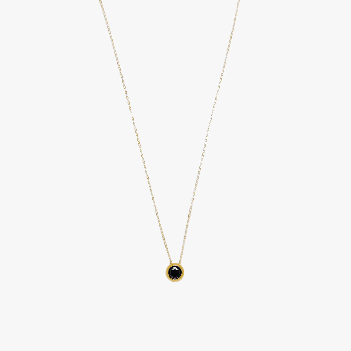 The Classic Birthstone Necklace in Solid Gold