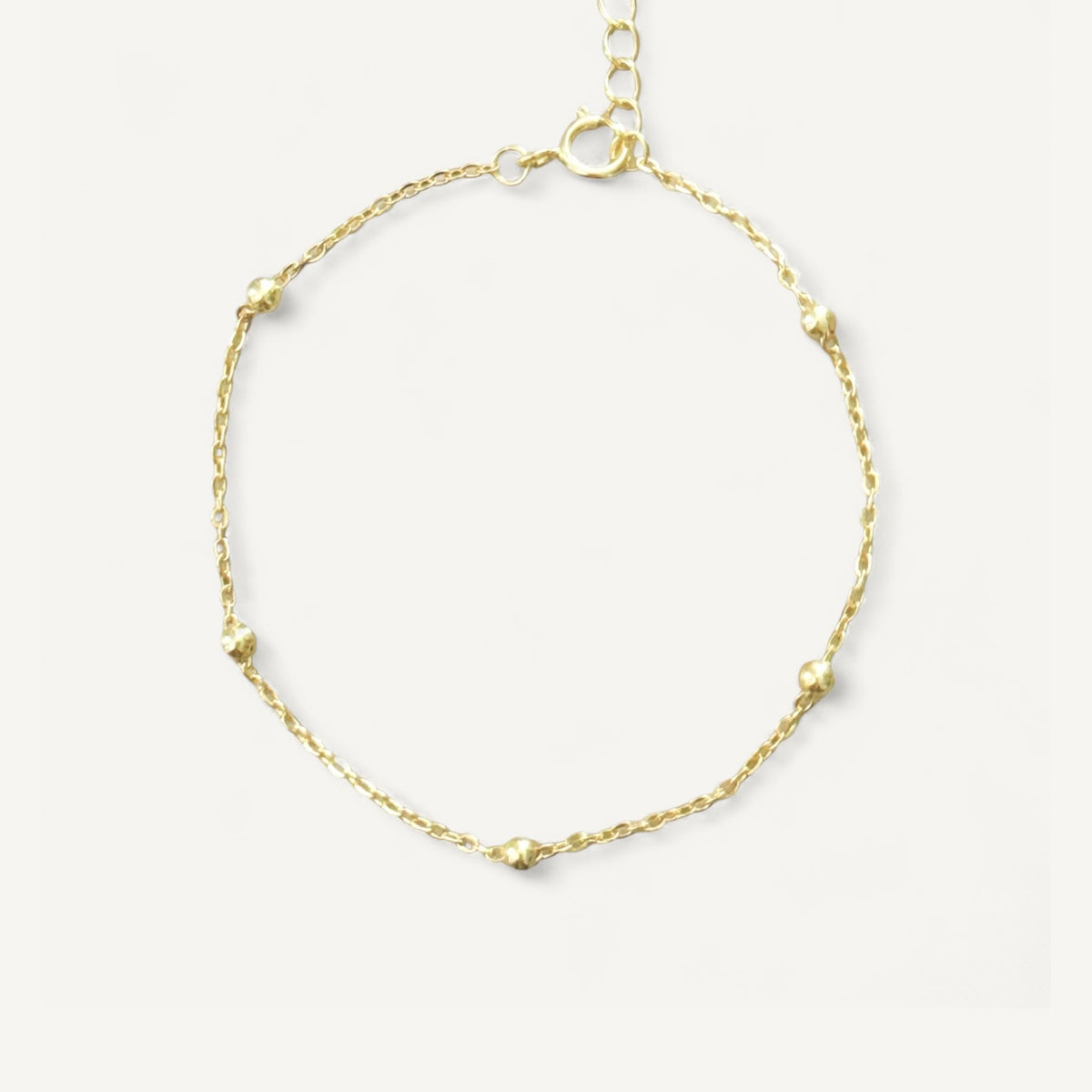 The Tiny Spaced Ball Bracelet and Anklet