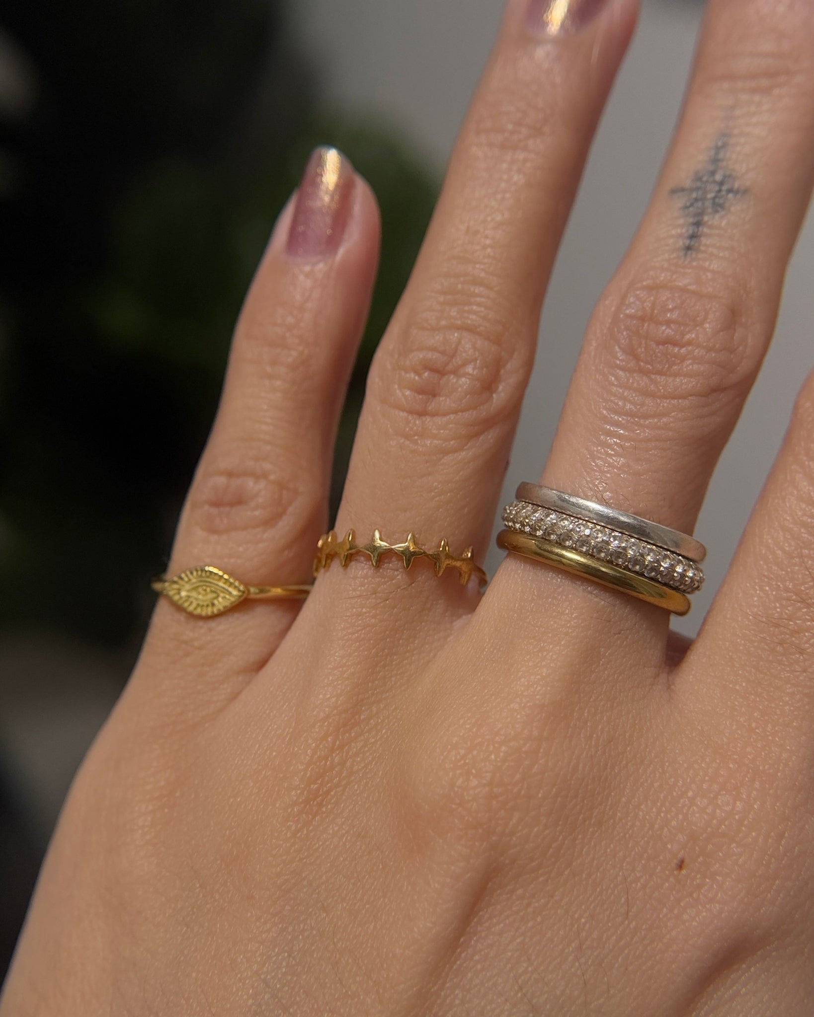 (One-off Piece) The Starry Luster Ring in Solid Gold
