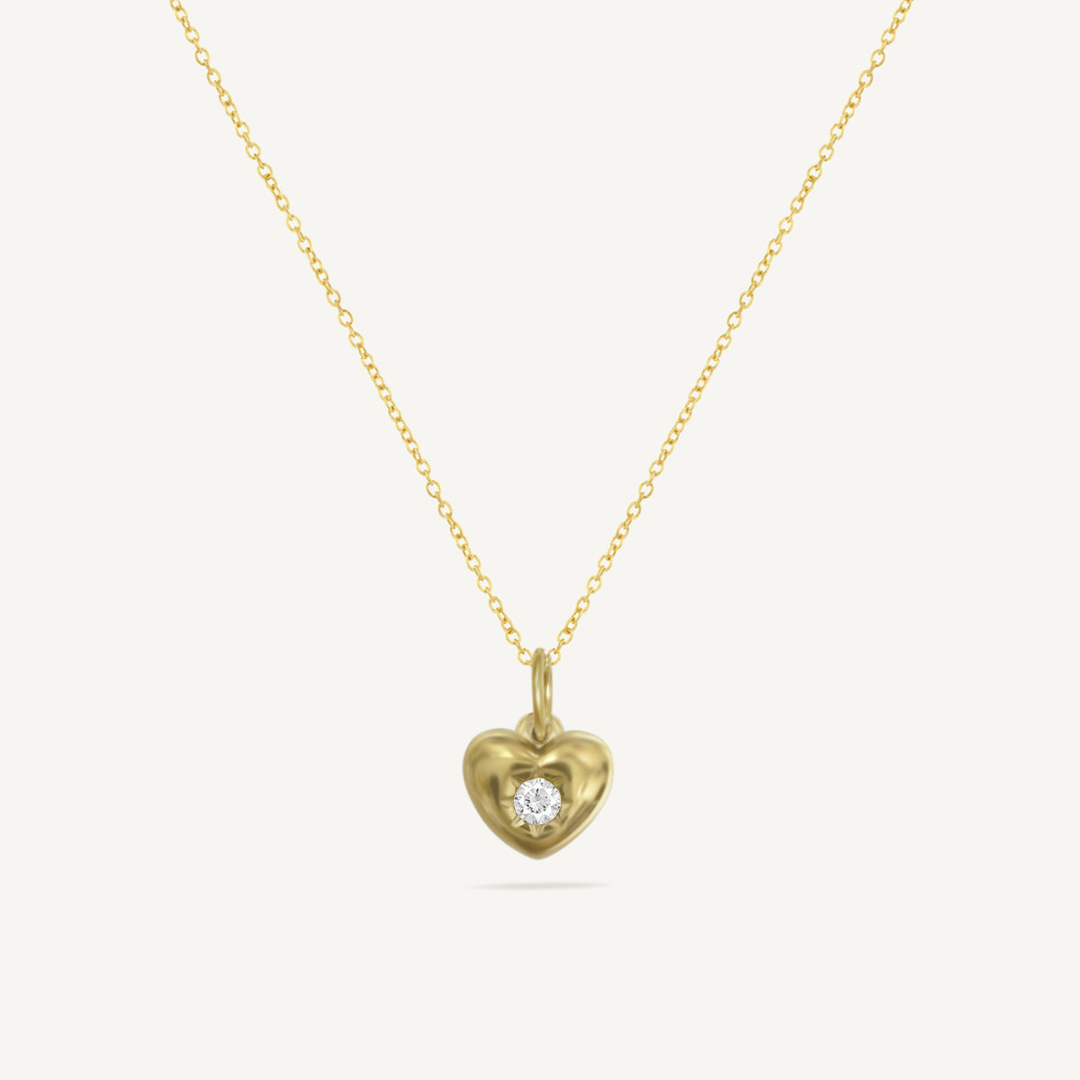 The Starlight Birthstone Chunky Heart Necklace