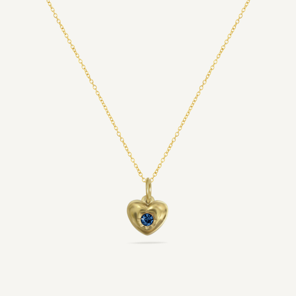 The Starlight Birthstone Heart Necklace