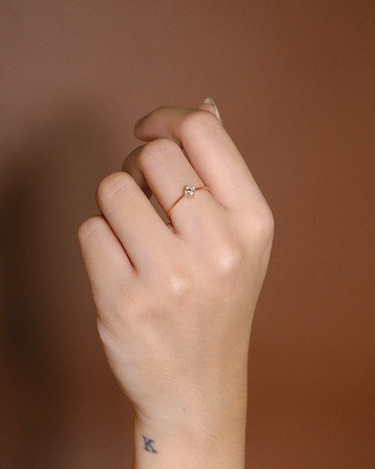 The Story Birthstone Ring in Solid Gold