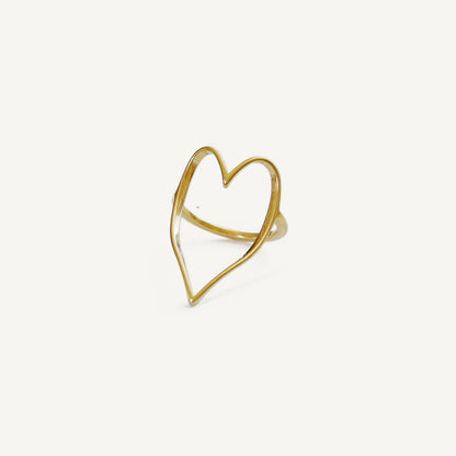 The Golden Tat Heart Ring